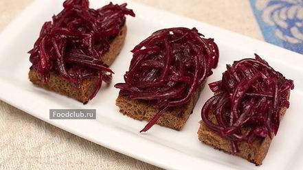 Рецепт канапе с селедкой