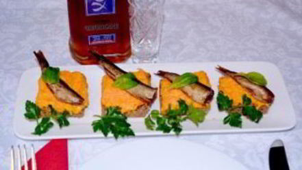 Рецепт канапе со шпротами