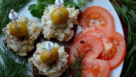 Рецепт канапе закусочного