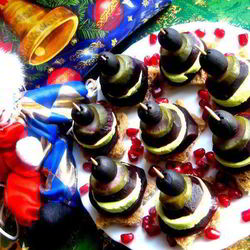 Рецепт Пикантных канапе из свеклы