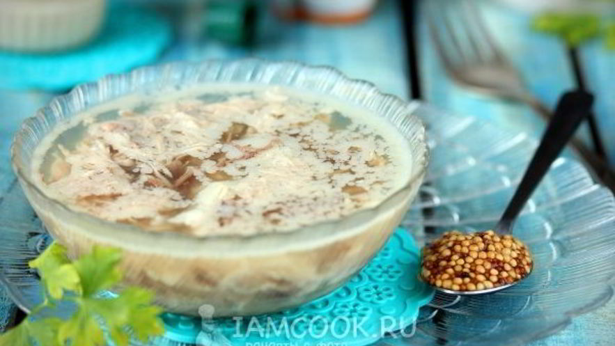 Рецепт индюшиного-говяжьего холодец в мультиварке