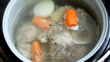 Рецепт индюшиного-говяжьего холодец в мультиварке