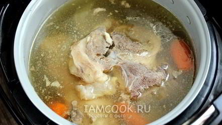 Рецепт индюшиного-говяжьего холодец в мультиварке