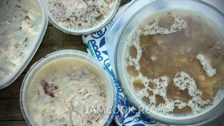 Рецепт индюшиного-говяжьего холодец в мультиварке