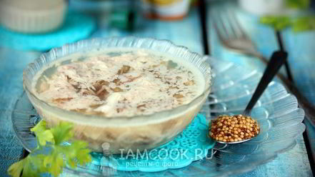 Рецепт индюшиного-говяжьего холодец в мультиварке