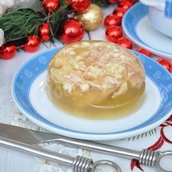 Рецепт Холодца из куриных окорочков в мультиварке с желатином