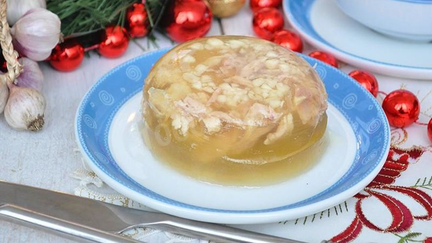 Рецепт холодца из куриных окорочков в мультиварке с желатином