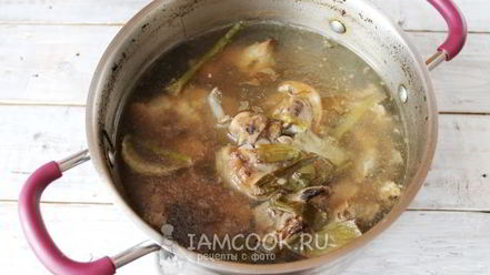 Рецепт холодца из куриных желудков и свиных ножек