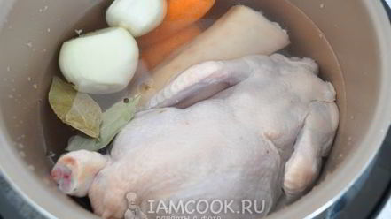 Рецепт холодца из курицы в мультиварке