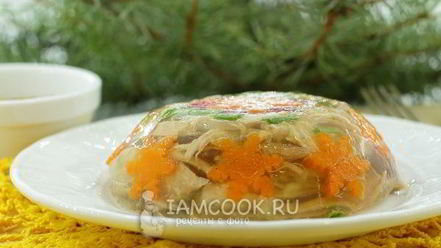 Рецепт холодца из свиных ножек и курицы