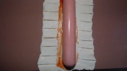 Рецепт хот-дога из слоеного теста