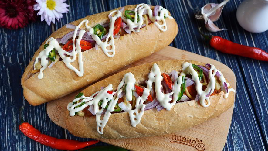 Рецепт хот-дога морковка