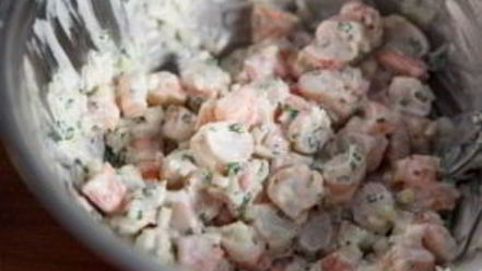 Рецепт хот-дога с креветками