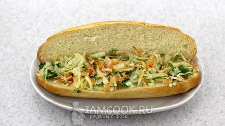 Рецепт хот-дога с квашеной капустой