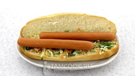 Рецепт хот-дога с квашеной капустой