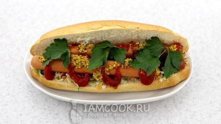 Рецепт хот-дога с квашеной капустой