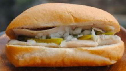 Рецепт хот-дога с селедкой