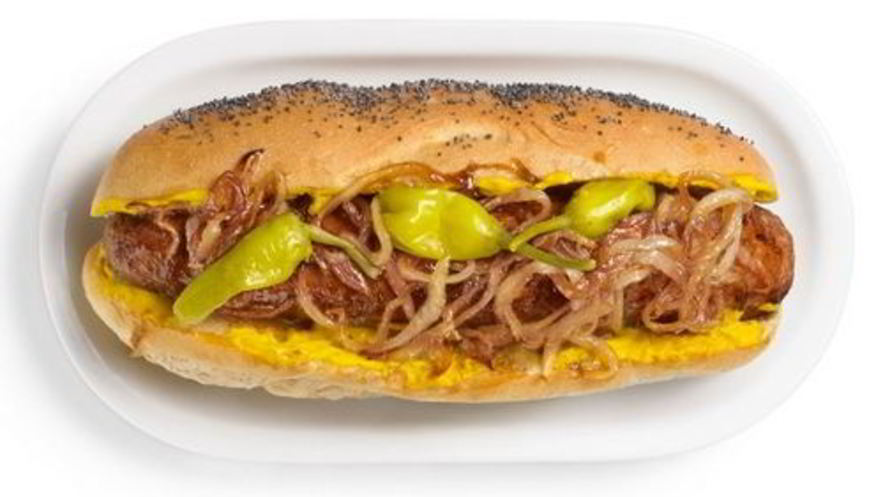 Рецепт хот-дога с жареным луком