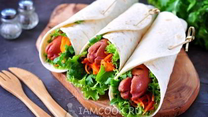 Рецепт Хот-дога в лаваше