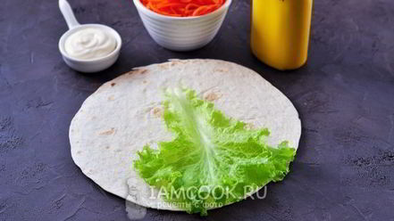 Рецепт хот-дога в лаваше