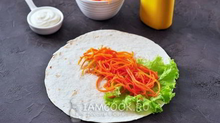 Рецепт хот-дога в лаваше