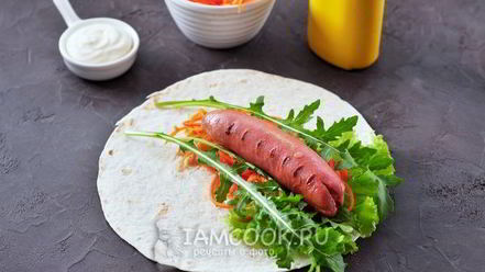 Рецепт хот-дога в лаваше