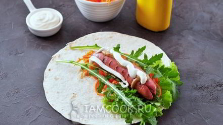 Рецепт хот-дога в лаваше