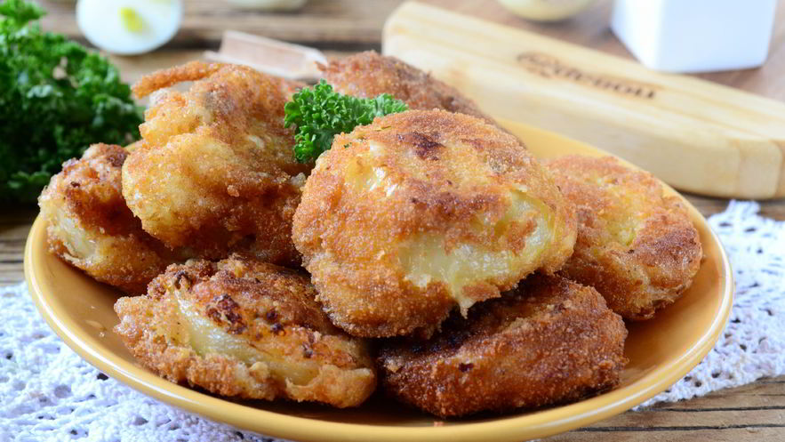 Рецепт хот-дога в луковых колечках