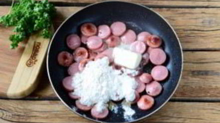 Рецепт хот-дога в луковых колечках