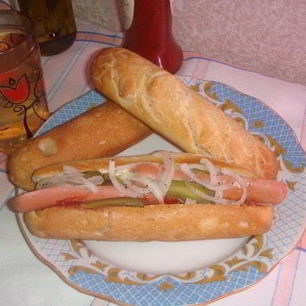 Рецепт Хот-догов из домашних багетов