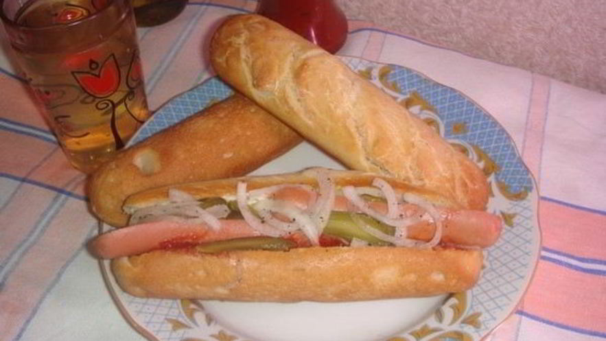 Рецепт хот-догов из домашних багетов
