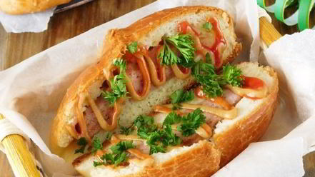 Рецепт новогоднего хот-дога с фаршем