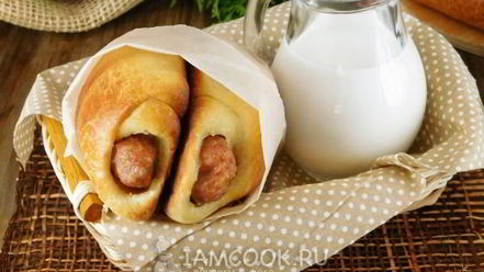 Рецепт новогоднего хот-дога с фаршем