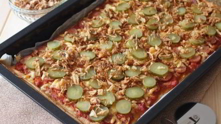 Рецепт пиццы хот-дог