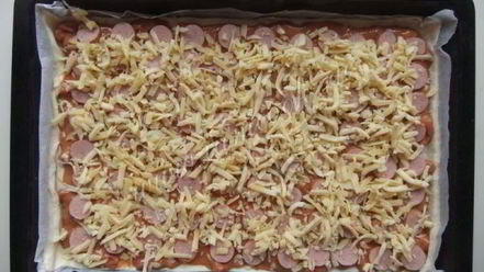 Рецепт пиццы хот-дог