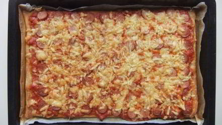 Рецепт пиццы хот-дог