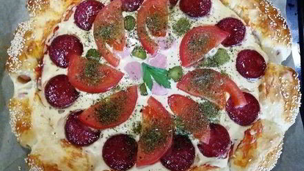 Рецепт суперсырной хот-дог-пицца