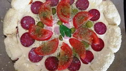 Рецепт суперсырной хот-дог-пицца