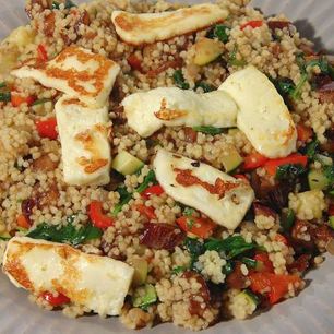 Рецепт Кускуса с баклажаном, цукини и перцем чили