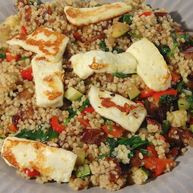 Рецепт Кускуса с баклажаном, цукини и перцем чили