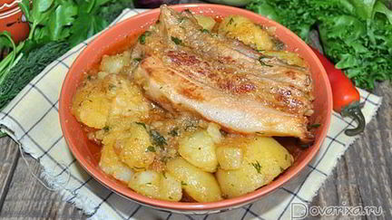 Рецепт Маринованных ребрышек с картофелем в мультиварке