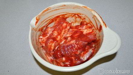 Рецепт маринованных ребрышек с картофелем в мультиварке