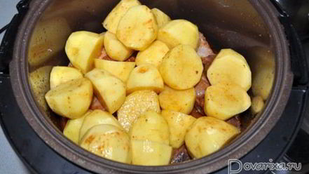 Рецепт маринованных ребрышек с картофелем в мультиварке