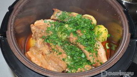 Рецепт маринованных ребрышек с картофелем в мультиварке