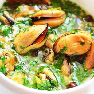 Рецепт Мидий, маринованных в масле