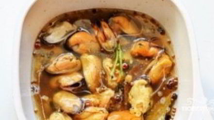 Рецепт мидий, маринованных в масле