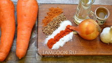 Рецепт корейской моркови с луком