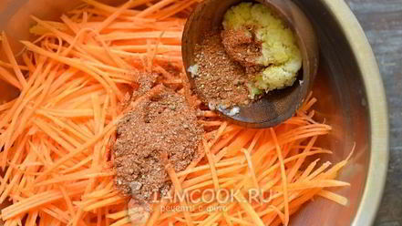 Рецепт корейской моркови с луком