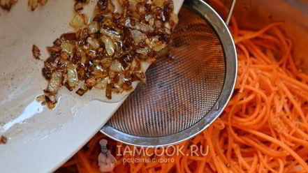 Рецепт корейской моркови с луком