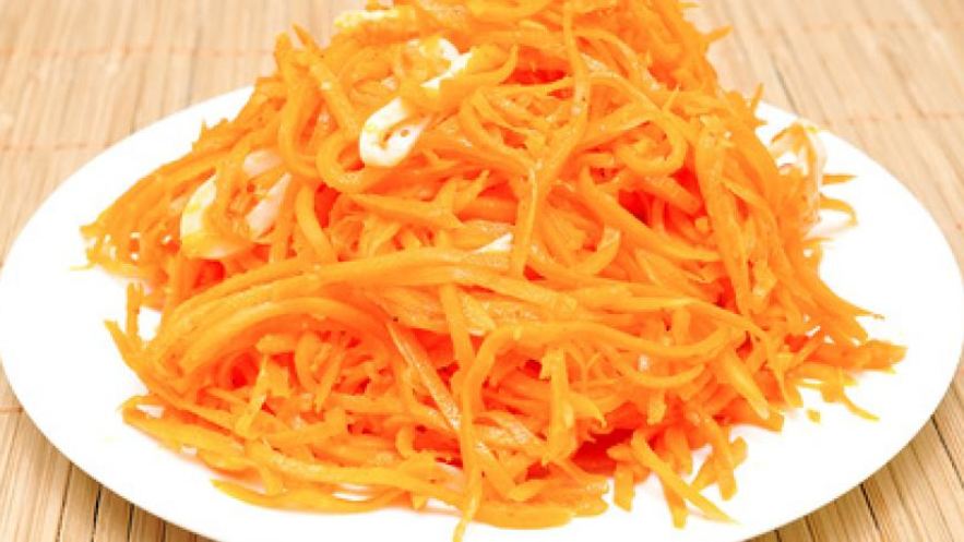 Рецепт моркови по-корейски с кальмарами